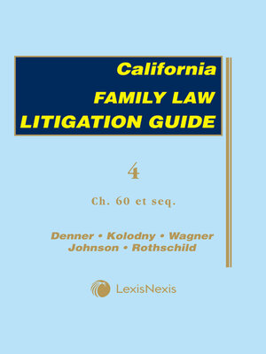 cover image of California Family Law Litigation Guide